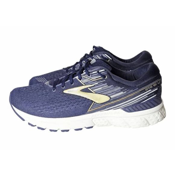 BROOKS Adrenaline GTS 19 'Navy Gold' Running Shoes Size 12D - Picture 3 of 11